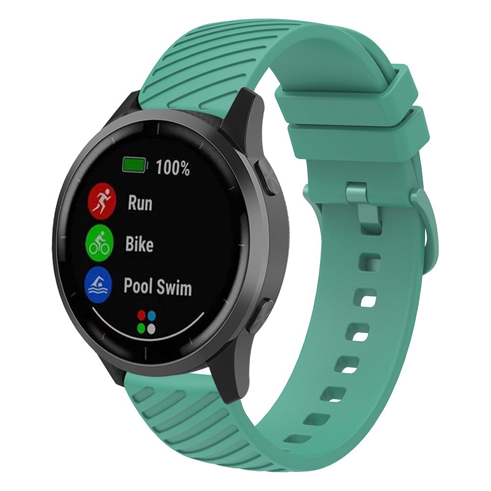 Cool Silikone Universal Rem passer til Smartwatch - Grøn#serie_4