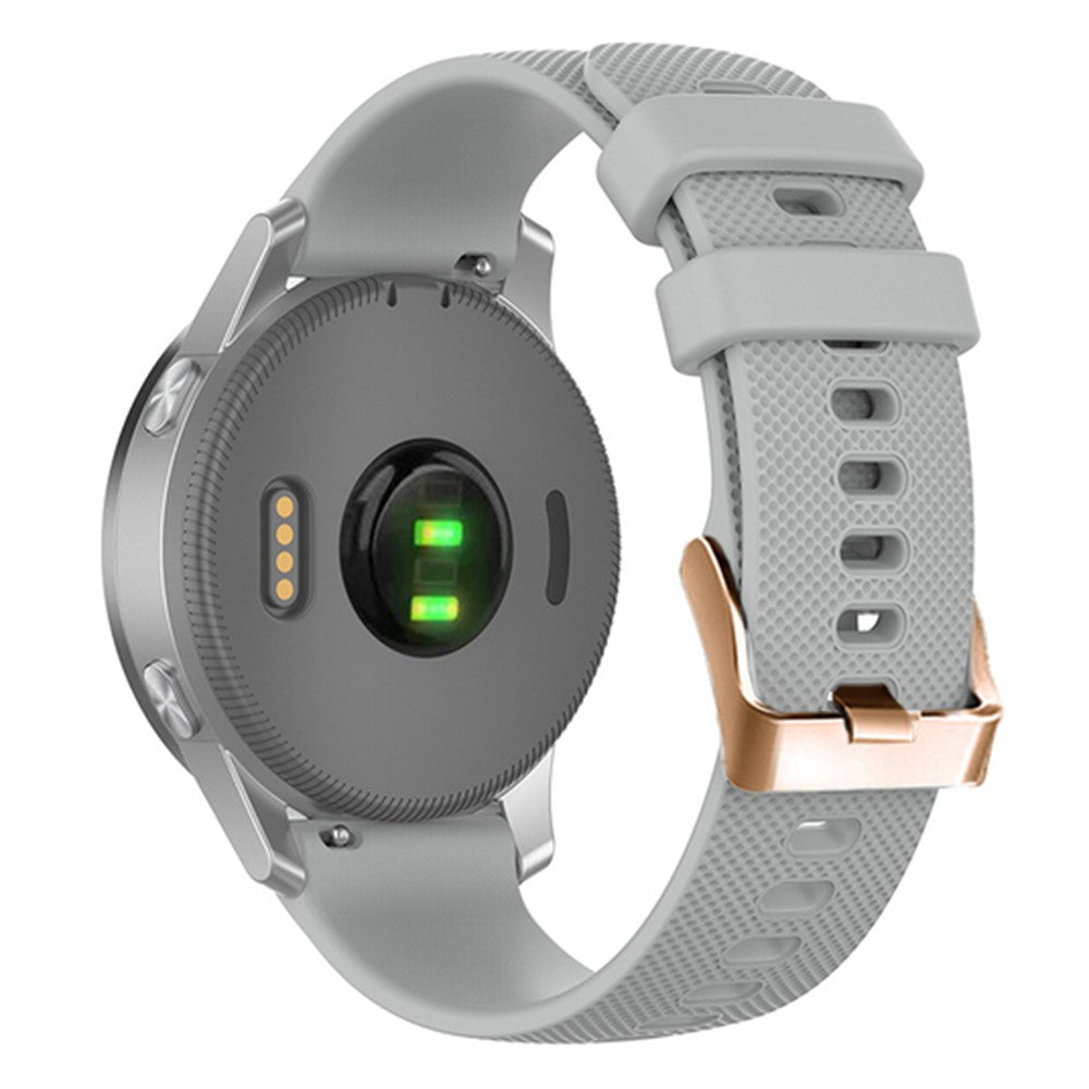 18mm Universal texture pattern silicone strap - Grey#serie_5