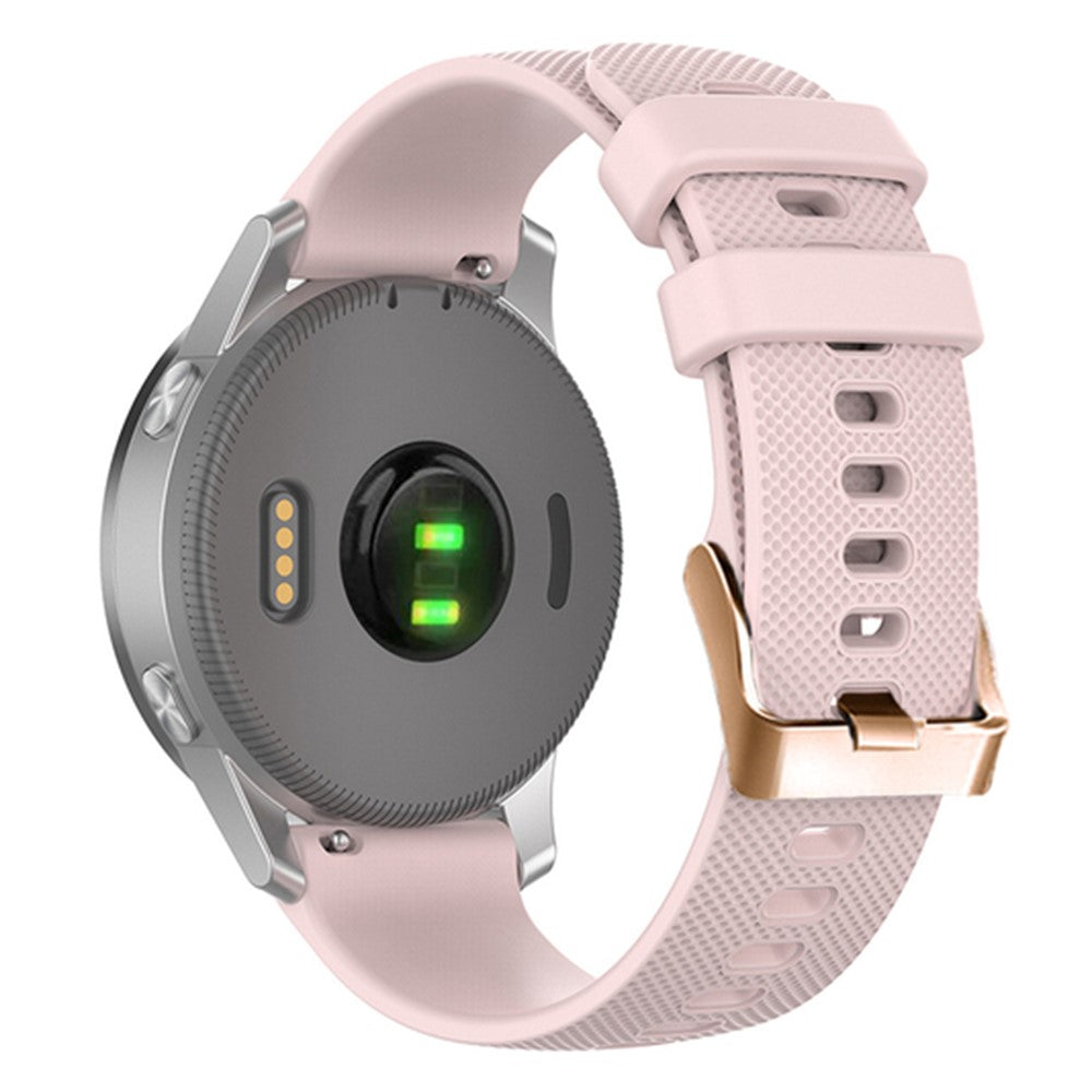 20mm Universal texture pattern silicone strap - Pink#serie_4