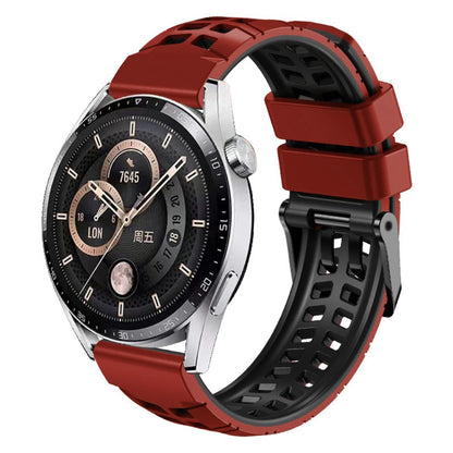 Alle Tiders Silikone Universal Rem passer til Smartwatch - Rød#serie_4