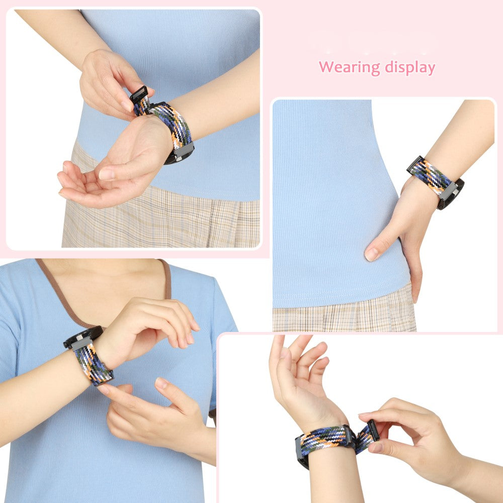 Stilren Nylon Universal Rem passer til Smartwatch - Rød#serie_6