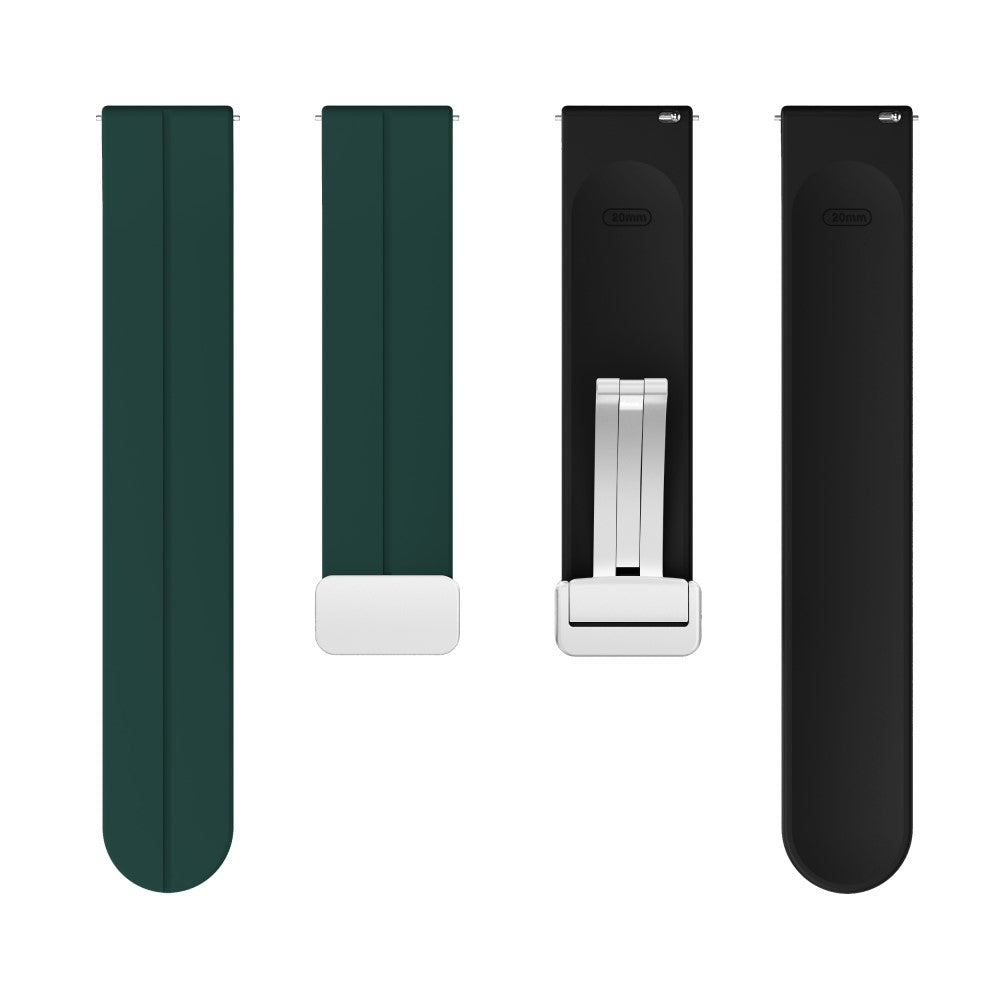 Rigtigt Fint Silikone Universal Rem passer til Smartwatch - Grøn#serie_9