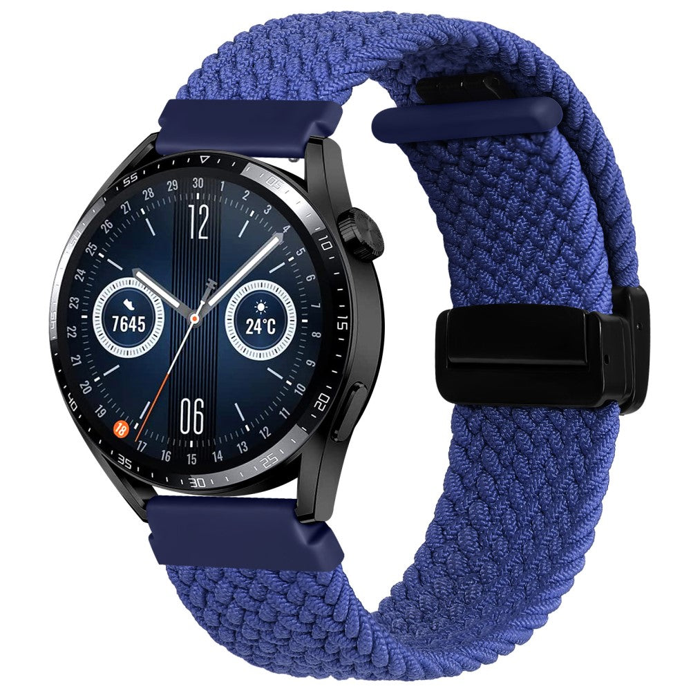 Super Pænt Nylon Universal Rem passer til Smartwatch - Blå#serie_3
