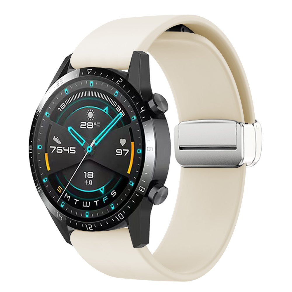 Elegant Ægte Læder Universal Rem passer til Smartwatch - Hvid#serie_12