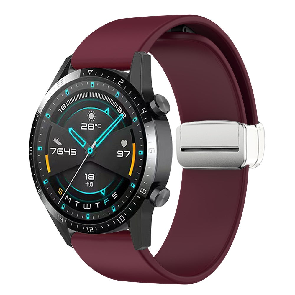 Elegant Ægte Læder Universal Rem passer til Smartwatch - Rød#serie_7