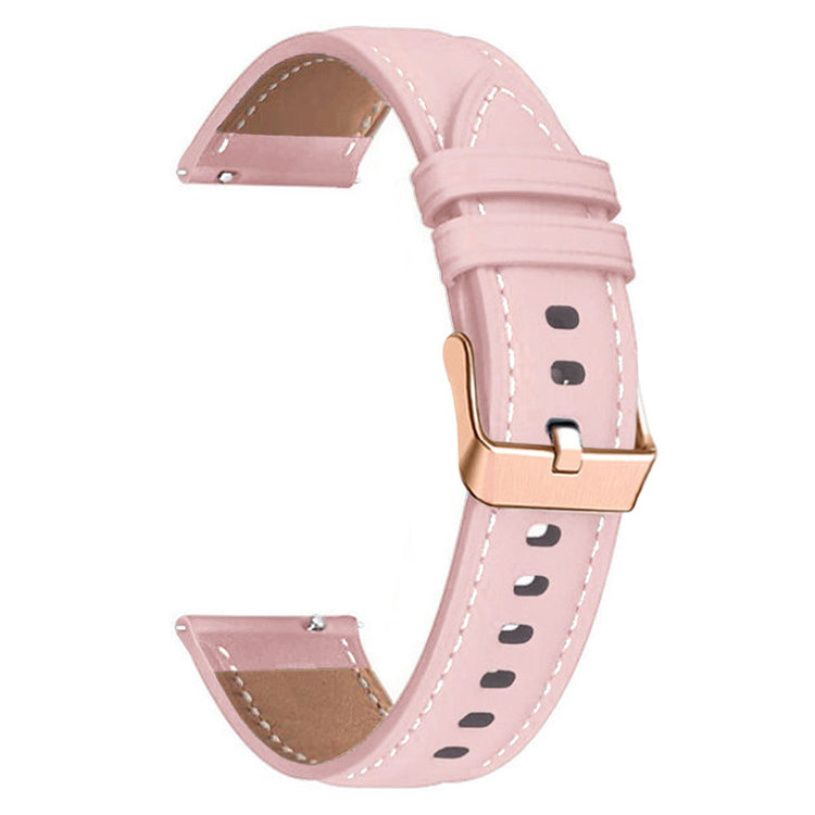 Fantastisk Ægte Læder Universal Rem passer til Smartwatch - Pink#serie_3