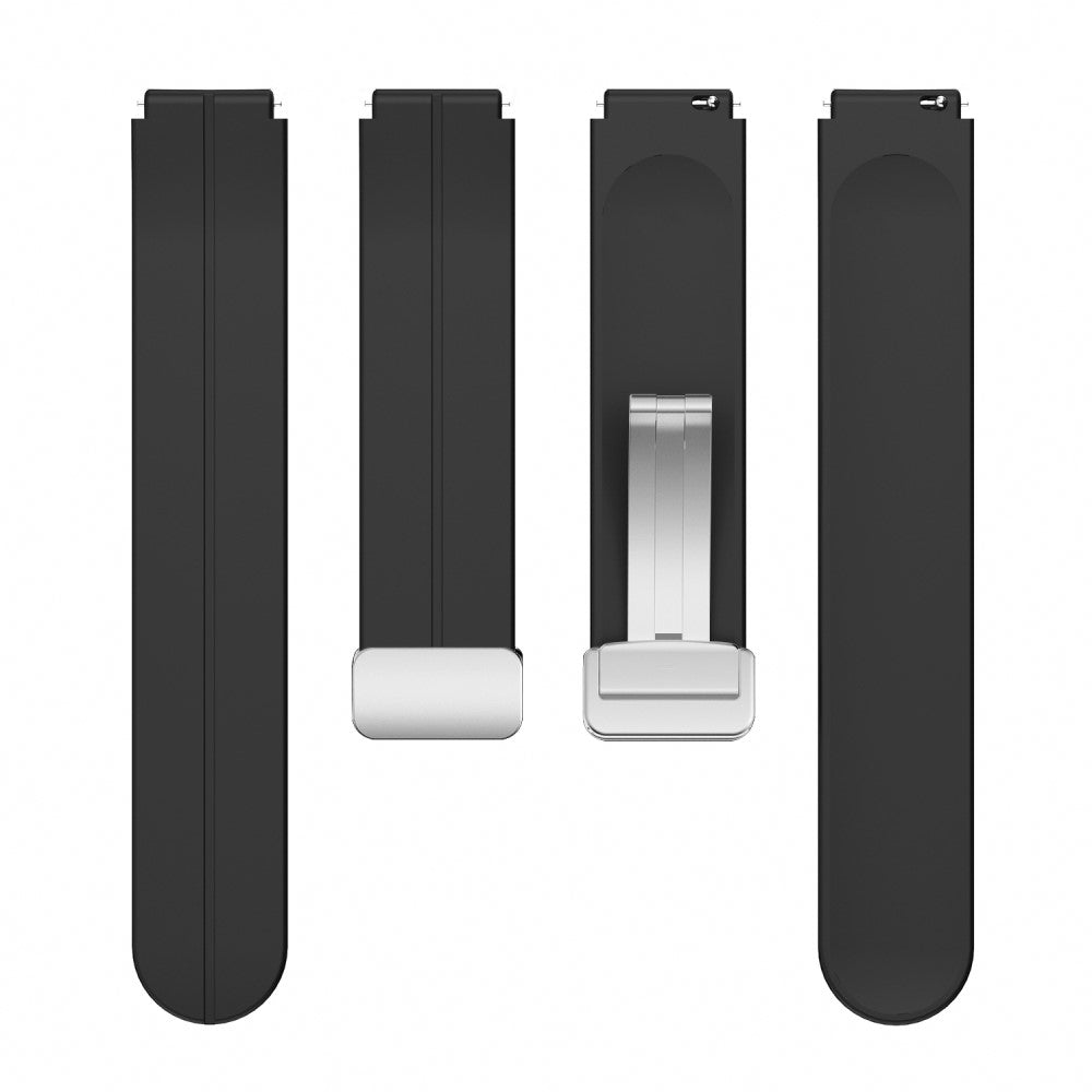 Yndigt Silikone Universal Rem passer til Smartwatch - Sort#serie_1