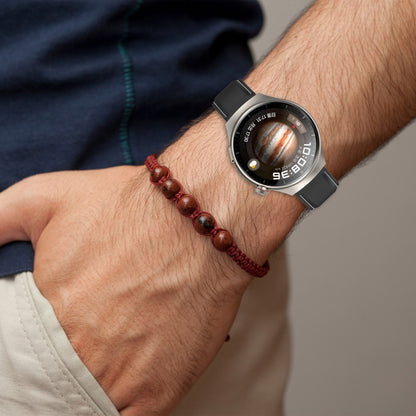 Helt Vildt Flot Ægte Læder Universal Rem passer til Smartwatch - Brun#serie_8