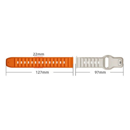 22mm Universal dot texture style strap - Starlight+Orange#serie_1