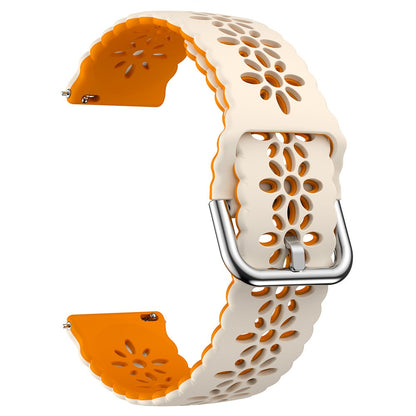 20mm Universal dual color blossom hollow strap - Starlight+Orange#serie_12