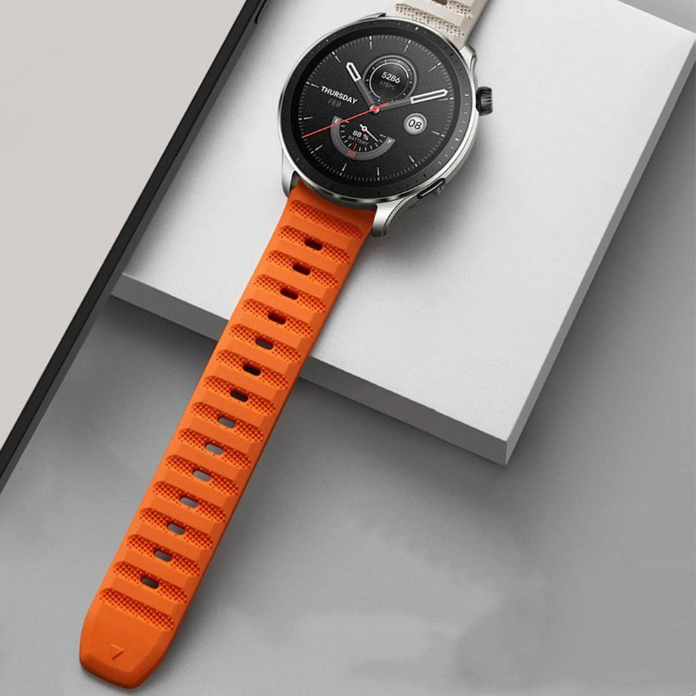 Fremragende Silikone Universal Rem passer til Smartwatch - Sort#serie_6