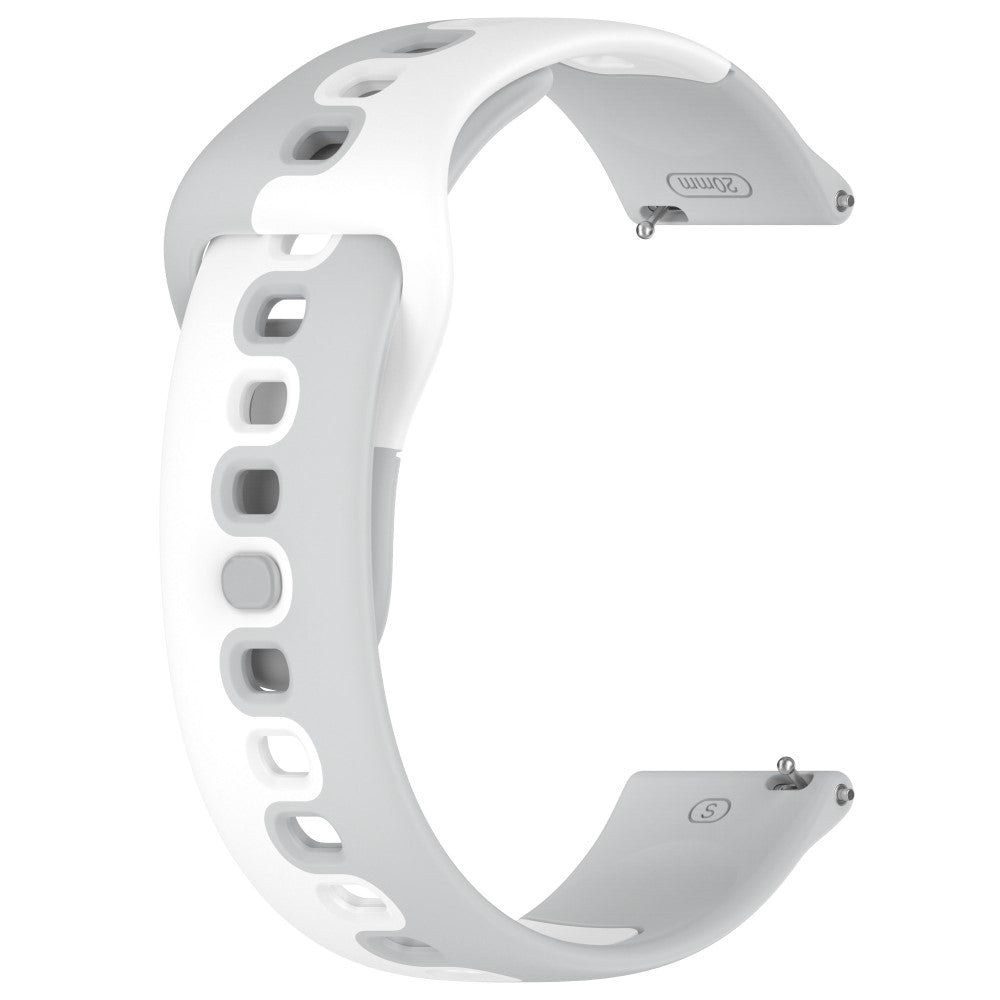 Vildt Nydelig Silikone Universal Rem passer til Smartwatch - Sølv#serie_8