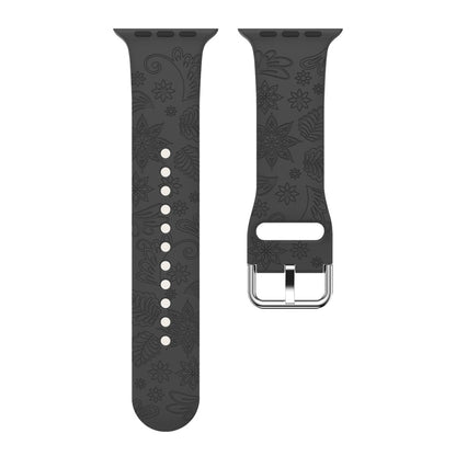Super Smuk Silikone Rem passer til Apple Watch Ultra - Sort#serie_3