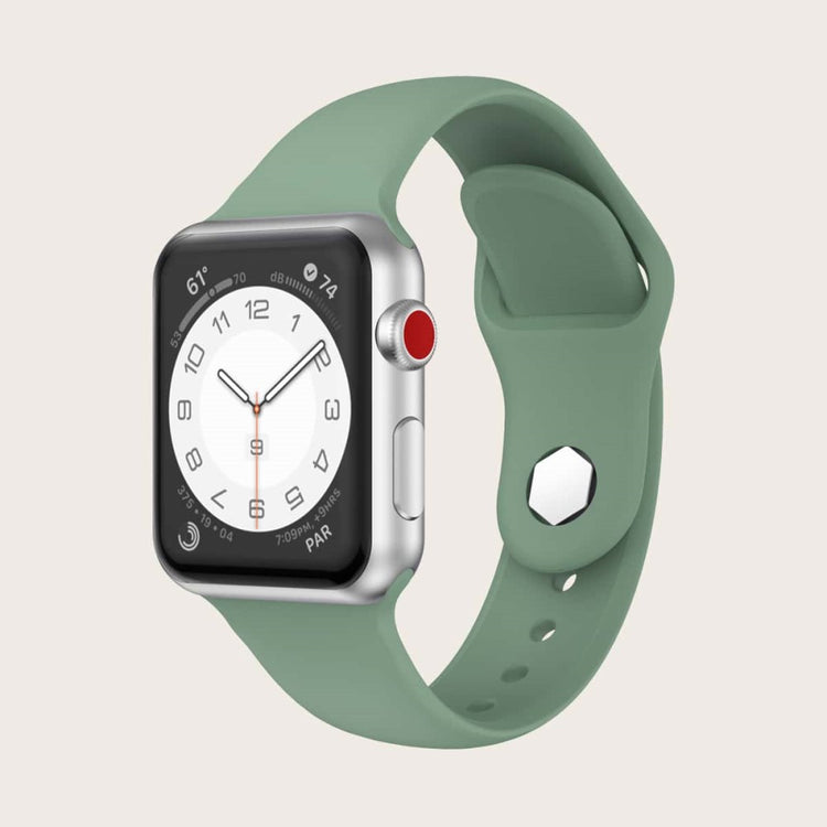 Super Nydelig Silikone Rem passer til Apple Watch Ultra - Grøn#serie_6