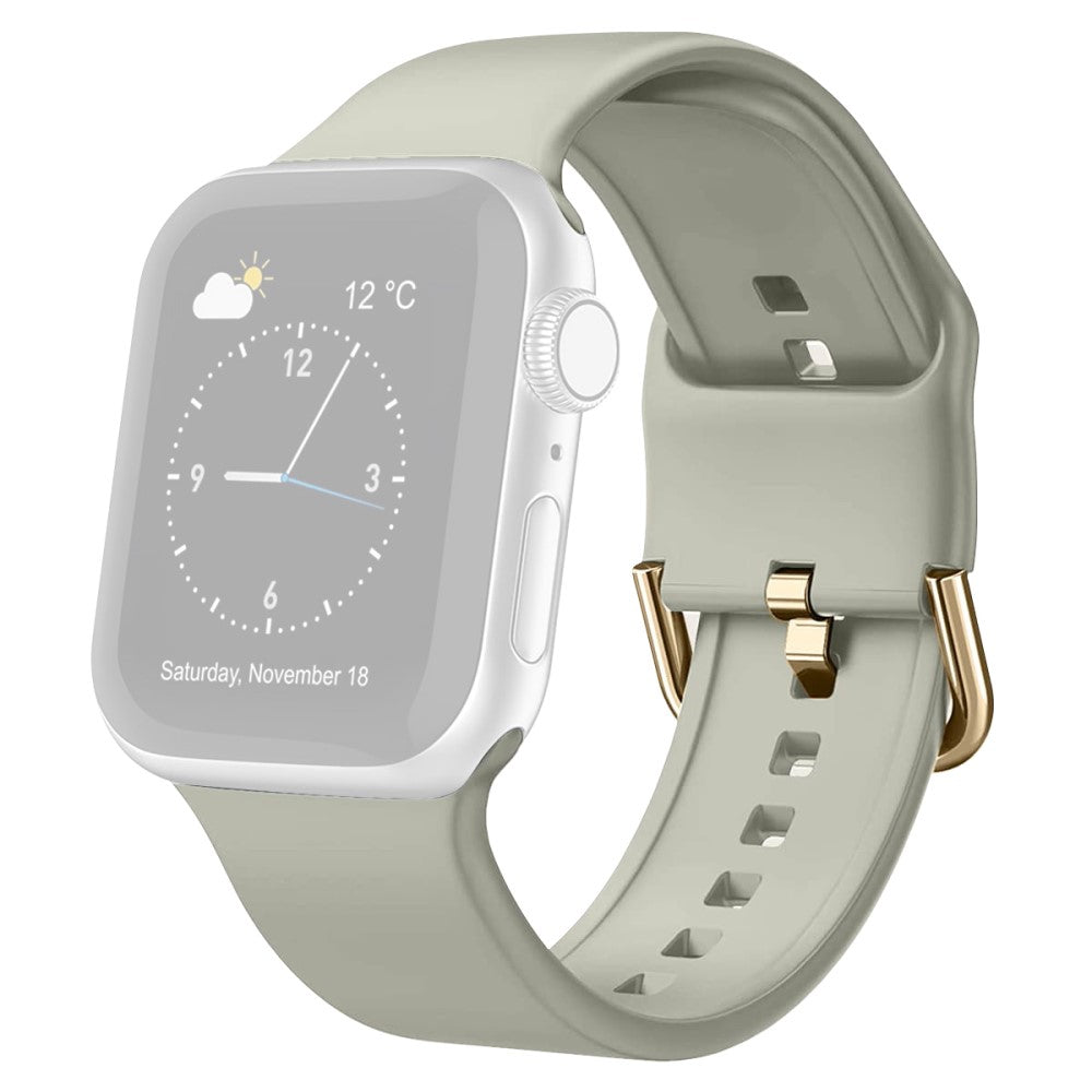Vildt Rart Silikone Rem passer til Apple Watch Ultra - Sølv#serie_7
