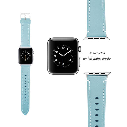 Ægte læder Cover passer til Apple Watch Ultra - Blå#serie_7