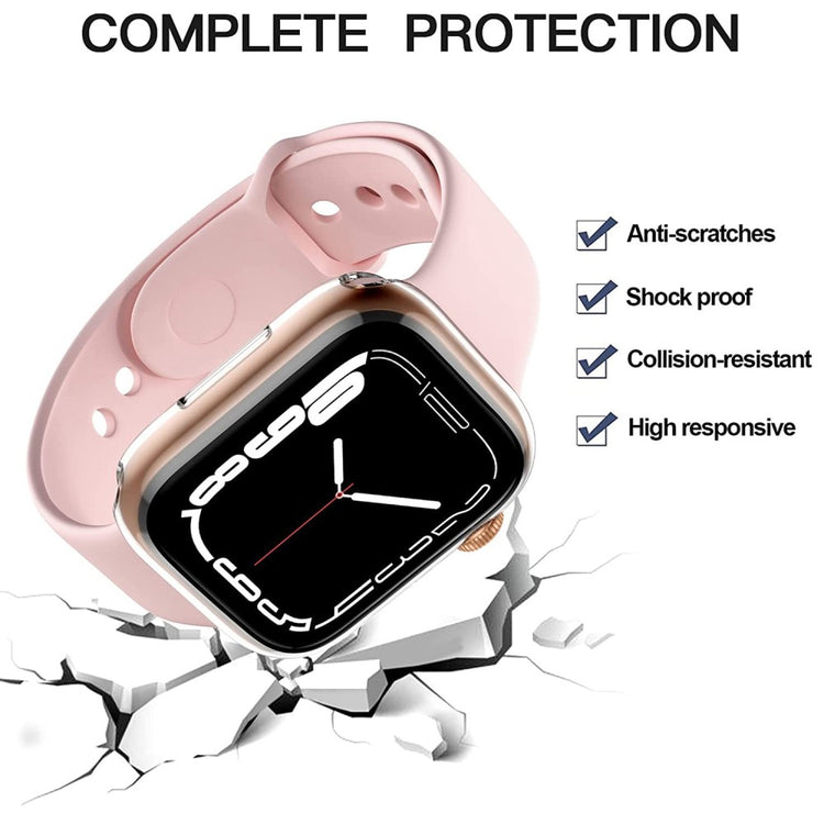 Super Pænt Apple Watch Series 8 (41mm) Silikone Cover - Gennemsigtig#serie_030