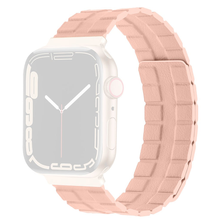 Mega Elegant Ægte Læder Universal Rem passer til Apple Smartwatch - Pink#serie_2