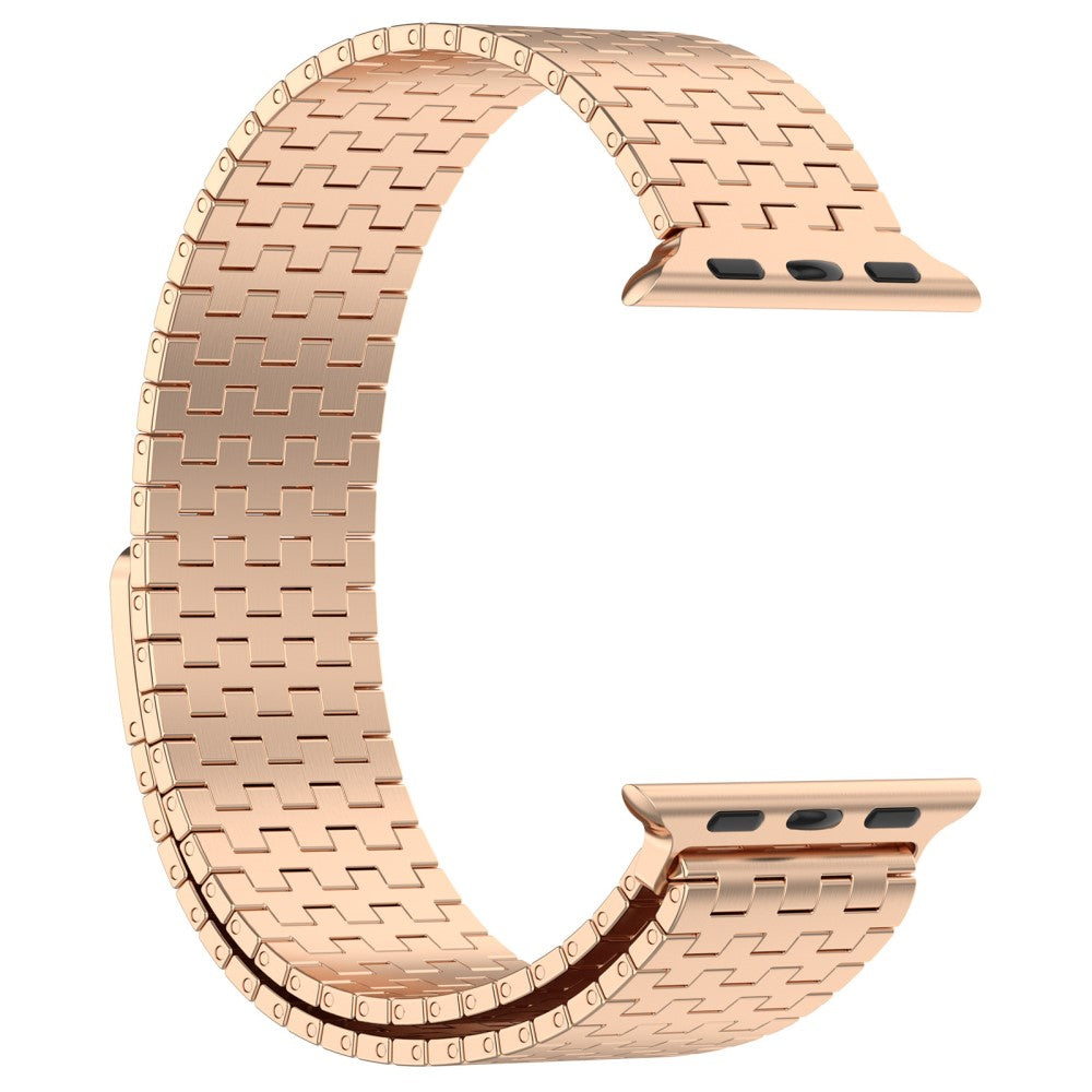 Rigtigt Elegant Metal Universal Rem passer til Apple Smartwatch - Pink#serie_4