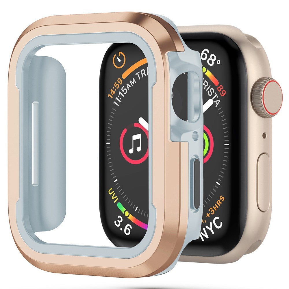 Apple Watch Series 8 (45mm) / Apple Watch Series 7 45mm  Metal Bumper  - Guld#serie_7