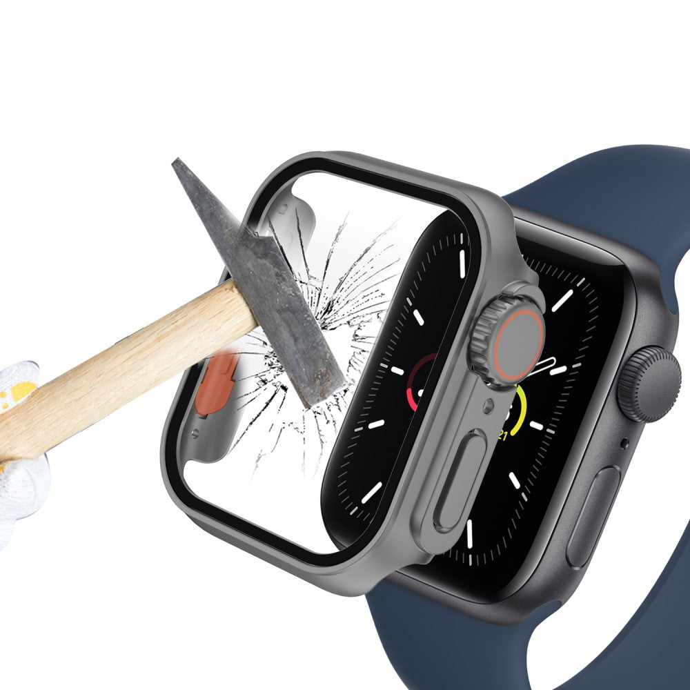 Godt Apple Watch Series 8 (45mm) / Apple Watch Series 7 45mm Cover med Skærmbeskytter i  - Sølv#serie_5