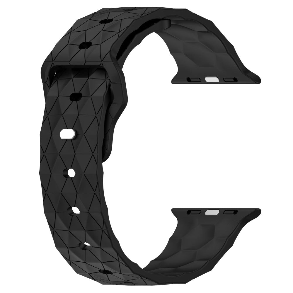 Mega Elegant Silikone Universal Rem passer til Apple Smartwatch - Sort#serie_6
