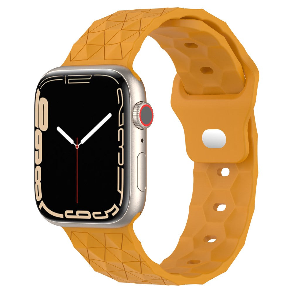 Mega Elegant Silikone Universal Rem passer til Apple Smartwatch - Gul#serie_7