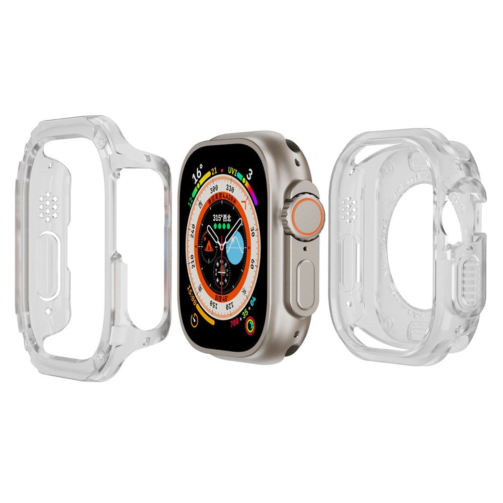 Beskyttende Silikone Universal Bumper passer til Apple Smartwatch - Hvid#serie_4