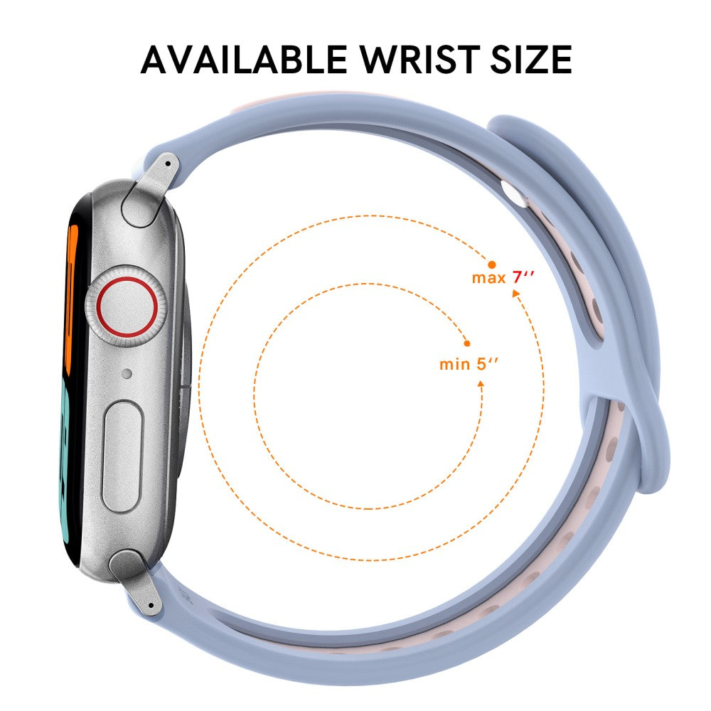 Vildt Fantastisk Silikone Universal Rem passer til Apple Smartwatch - Pink#serie_3