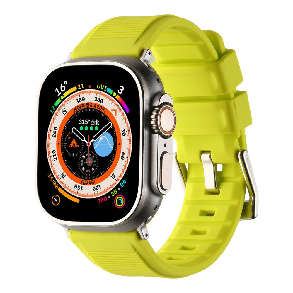 Meget Holdbart Silikone Universal Rem passer til Apple Smartwatch - Grøn#serie_8