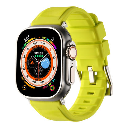 Meget Holdbart Silikone Universal Rem passer til Apple Smartwatch - Grøn#serie_8