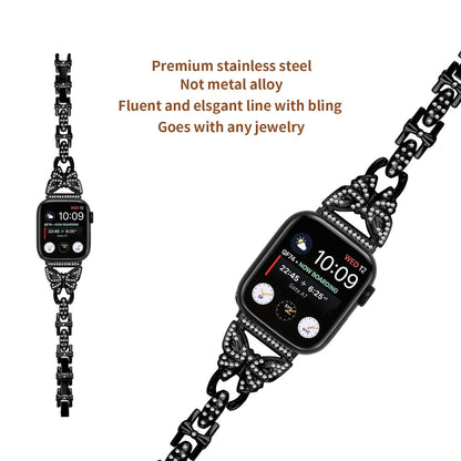 Flot Metal Universal Rem passer til Apple Smartwatch - Sort#serie_1