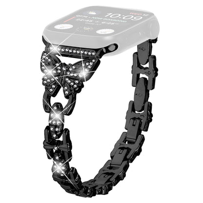 Flot Metal Universal Rem passer til Apple Smartwatch - Sort#serie_1