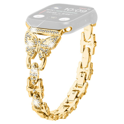 Flot Metal Universal Rem passer til Apple Smartwatch - Guld#serie_2
