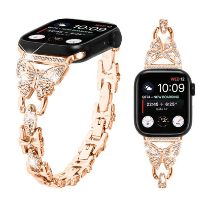 Flot Metal Universal Rem passer til Apple Smartwatch - Pink#serie_3