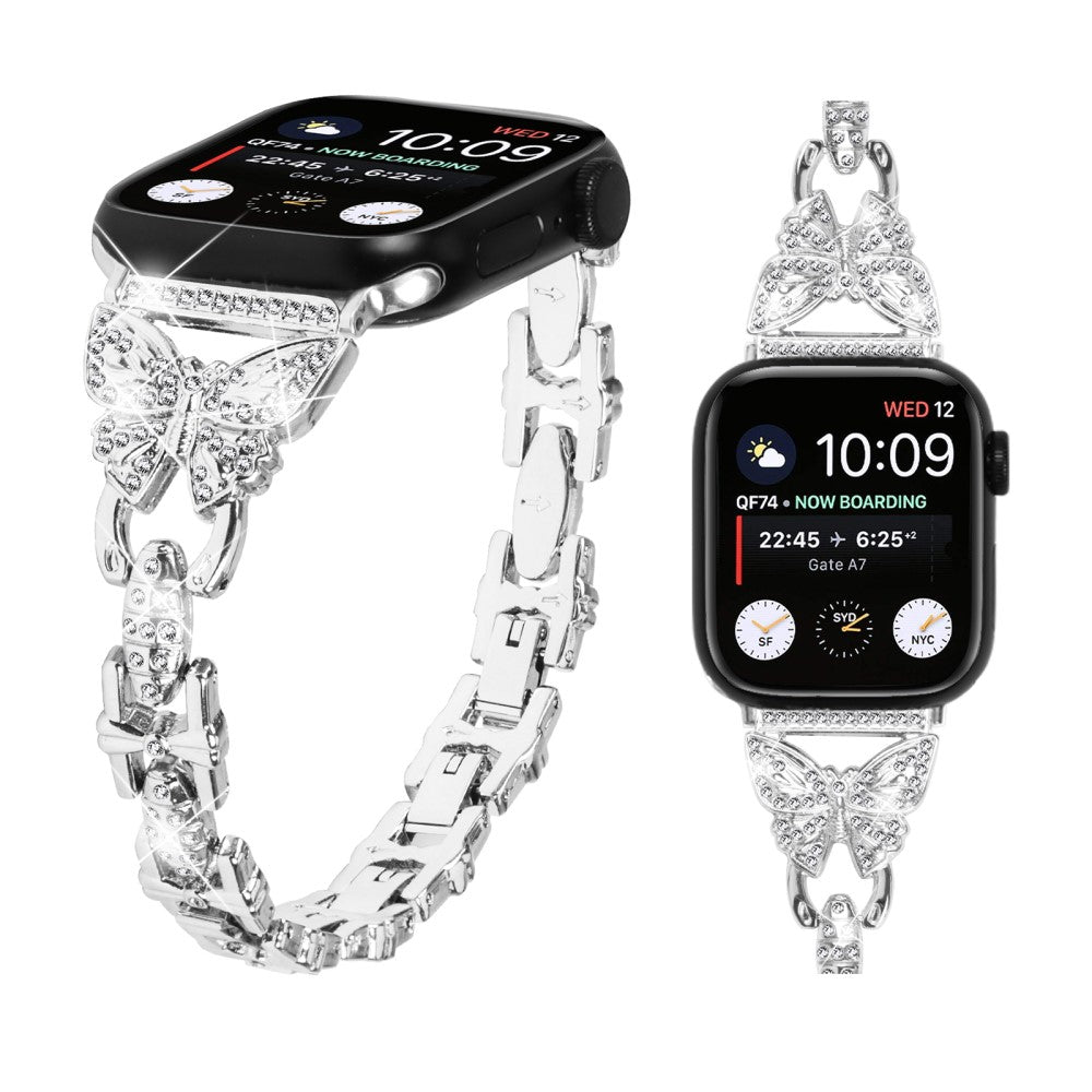 Flot Metal Universal Rem passer til Apple Smartwatch - Sølv#serie_4