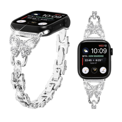 Flot Metal Universal Rem passer til Apple Smartwatch - Sølv#serie_4