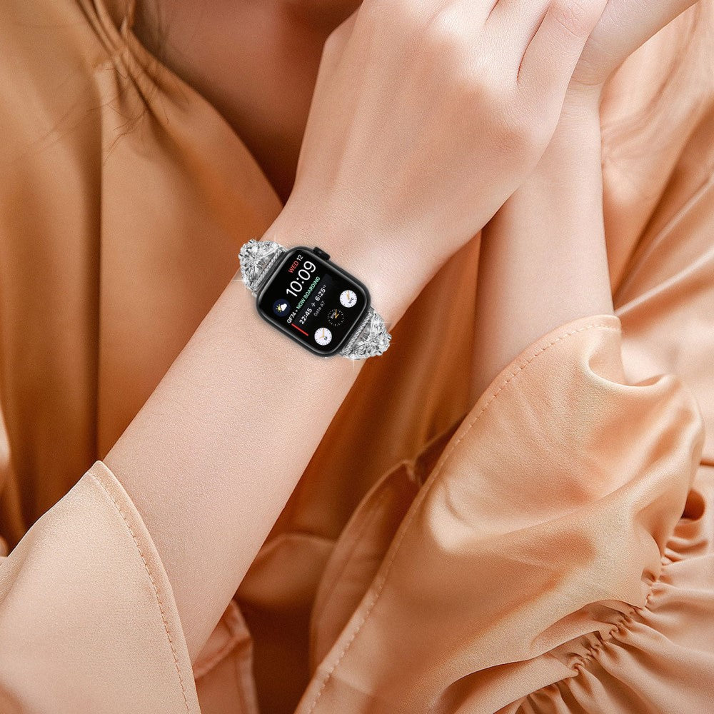 Flot Metal Universal Rem passer til Apple Smartwatch - Sølv#serie_4
