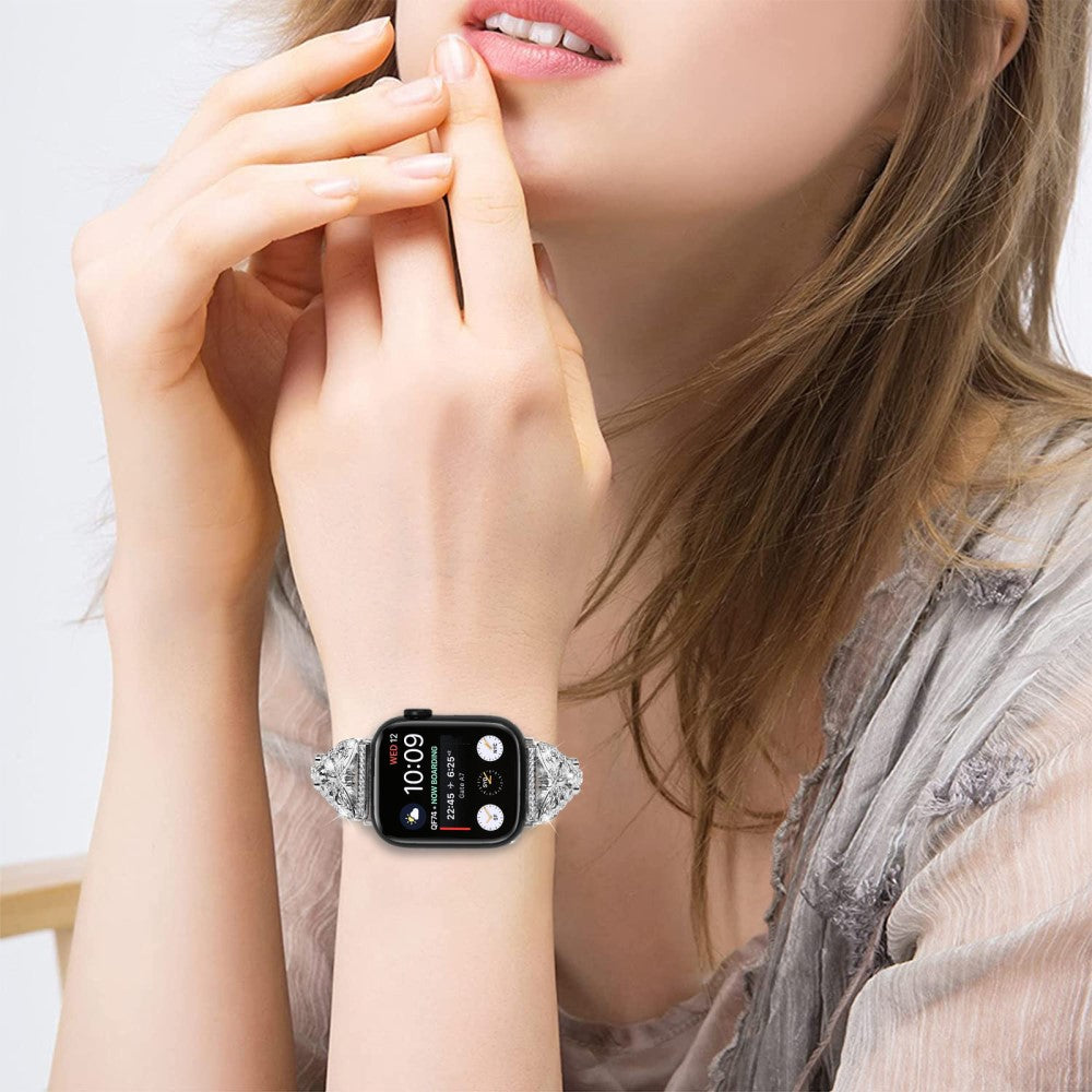 Flot Metal Universal Rem passer til Apple Smartwatch - Sølv#serie_4