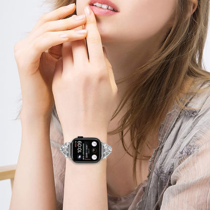 Flot Metal Universal Rem passer til Apple Smartwatch - Sølv#serie_4