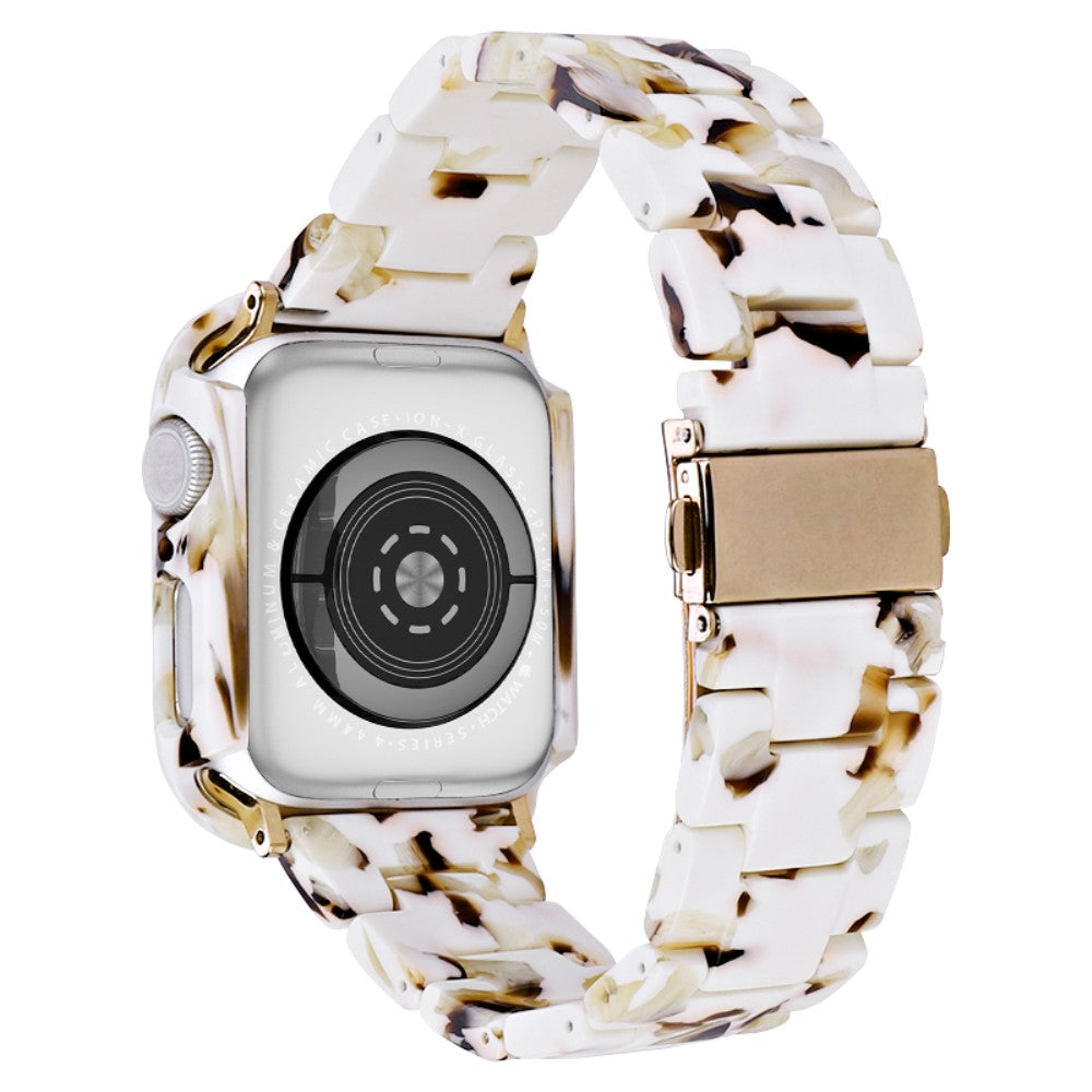 Metal Og Plastik Universal Rem passer til Apple Watch Series 8 (45mm) / Apple Watch Series 7 45mm - Brun#serie_9