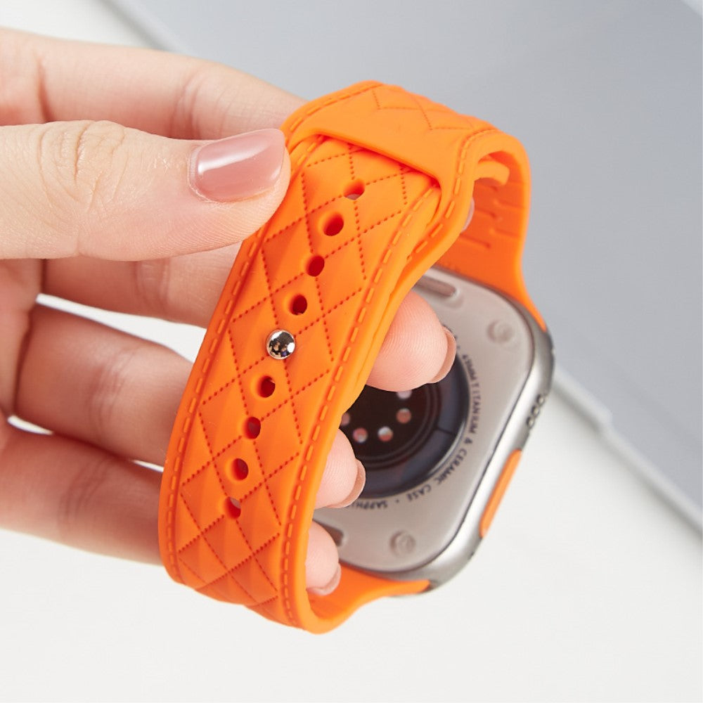 Fantastisk Silikone Universal Rem passer til Apple Smartwatch - Sort#serie_7