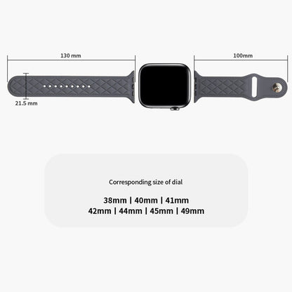 Apple Watch Series 9 41mm textured silicone strap - Light Purple#serie_9