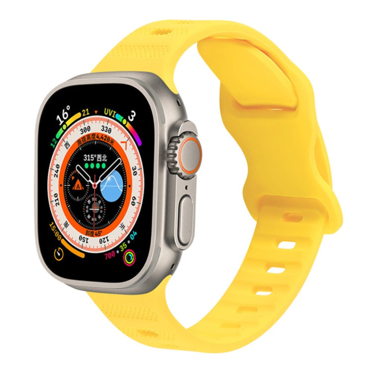 Super Godt Silikone Universal Rem passer til Apple Smartwatch - Gul#serie_3