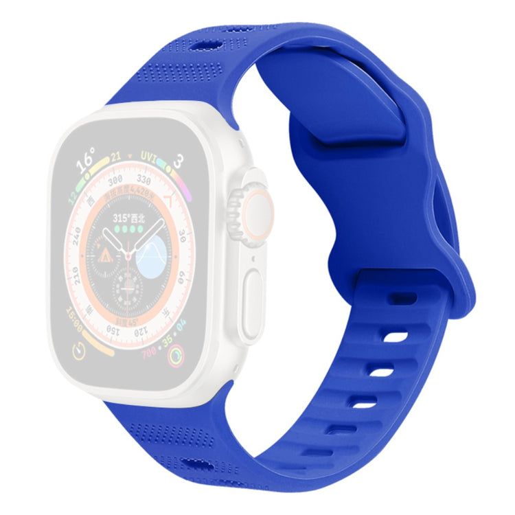 Super Godt Silikone Universal Rem passer til Apple Smartwatch - Blå#serie_5