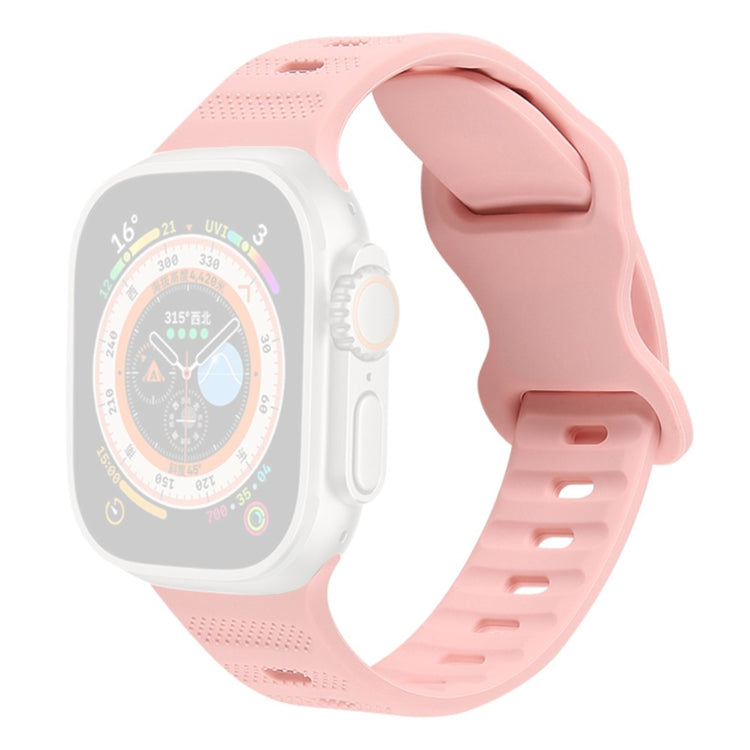 Super Godt Silikone Universal Rem passer til Apple Smartwatch - Pink#serie_7