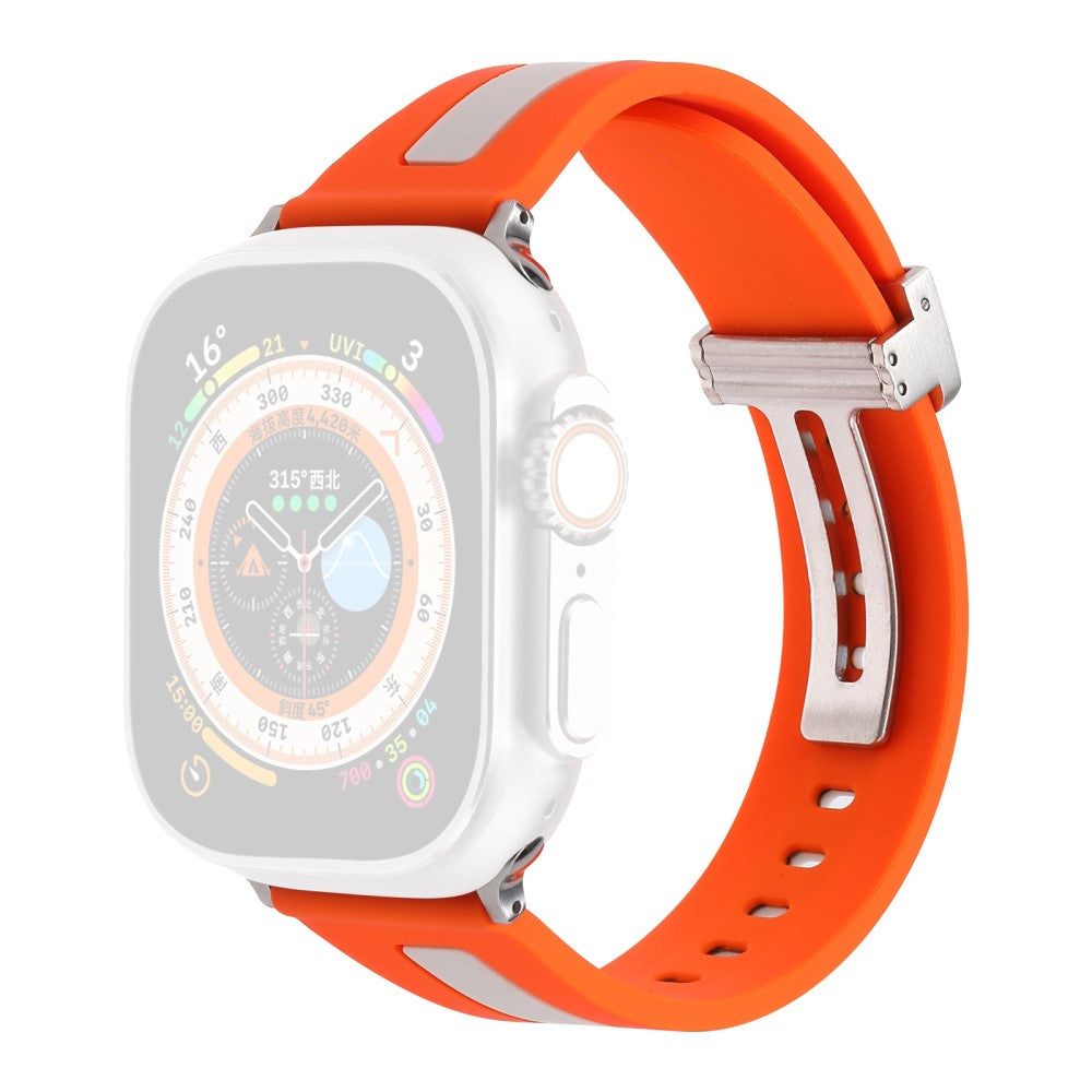 Meget Fed Silikone Universal Rem passer til Apple Smartwatch - Orange#serie_5
