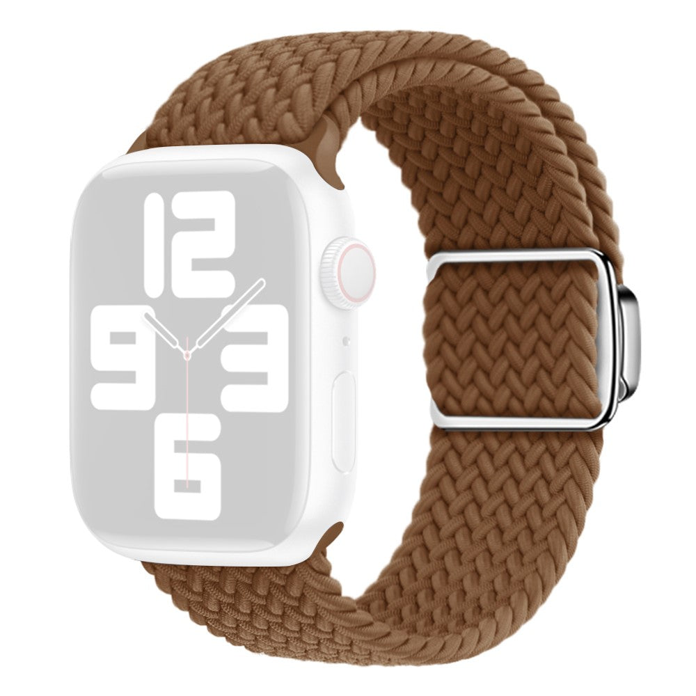 Mega Skøn Metal Og Nylon Universal Rem passer til Apple Smartwatch - Brun#serie_1