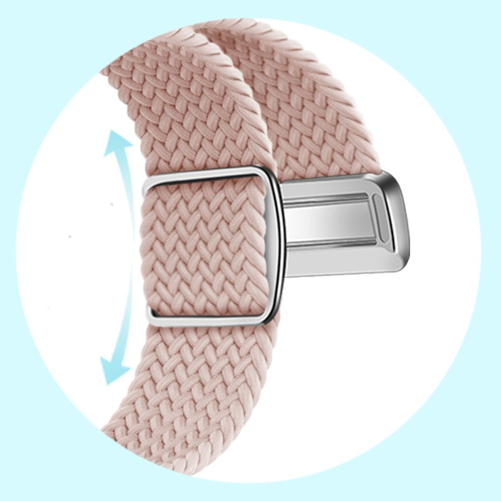 Apple Watch Series 9 41mm nylon braided strap - Black  Rainbow#serie_18