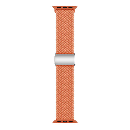 Mega Skøn Metal Og Nylon Universal Rem passer til Apple Smartwatch - Orange#serie_3
